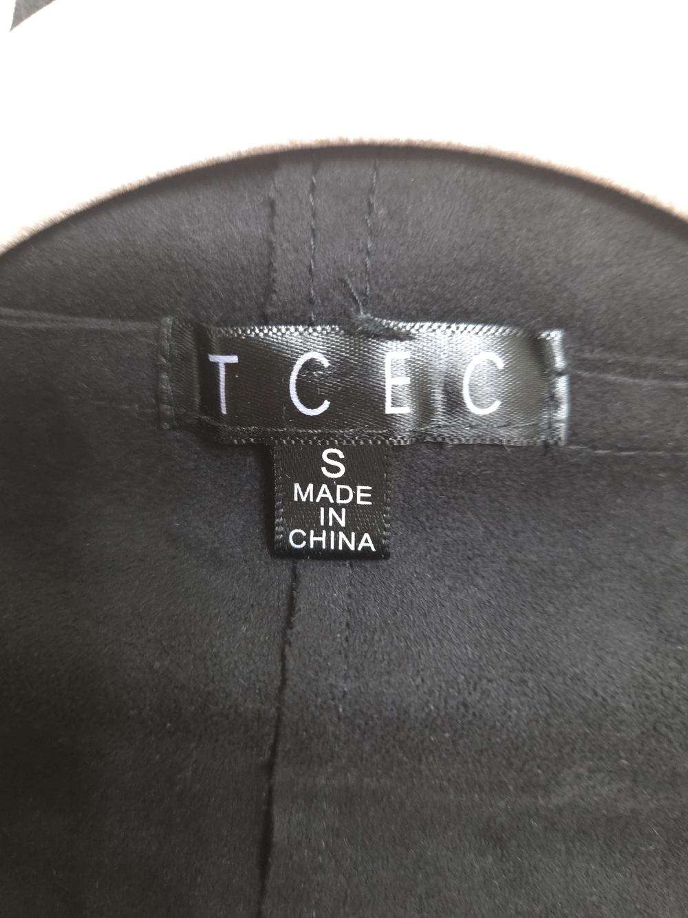 TCEC Black Fringe Suede-Look Vest - Picture 3 of 3